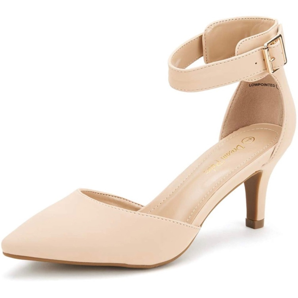 DREAM PAIRS Women's Lowpointed Heel